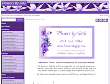 Tablet Screenshot of flowersbygigi.com